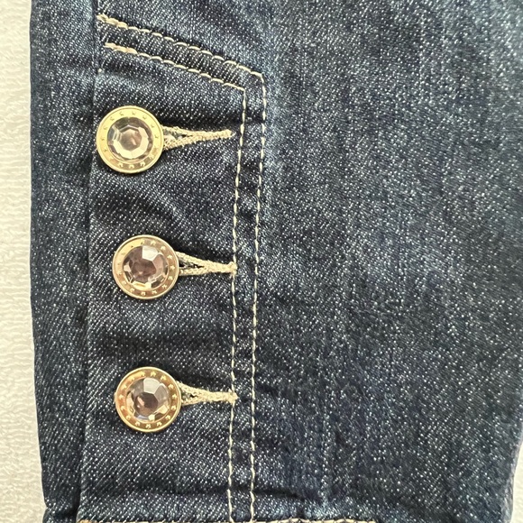 SALE! Cache skinny jeans. buttons at the side ankles, very comfortable stretchy - Picture 6 of 7